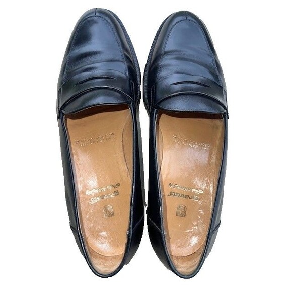 Gravati Italy Men’s Penny Loafers Sz 9.5M Black Leather/Vibram GumLite Soles